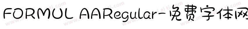 FORMUL AARegular字体转换